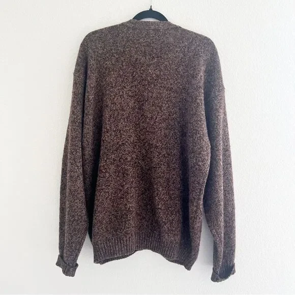 Vintage Pendleton Shetland Virgin Wool Button Down Cardigan in Brown XL - Picture 4 of 4